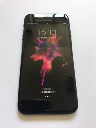 Лот: 11746625. Фото: 1. iPhone 7 128GB Jet Black. Смартфоны