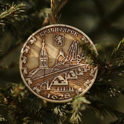 Лот: 11338311. Фото: 1. Сувенир из бересты (магнит). Магниты сувенирные