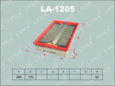 Лот: 13356965. Фото: 1. Lynx LA-1205 Воздушный фильтр. Расходные материалы