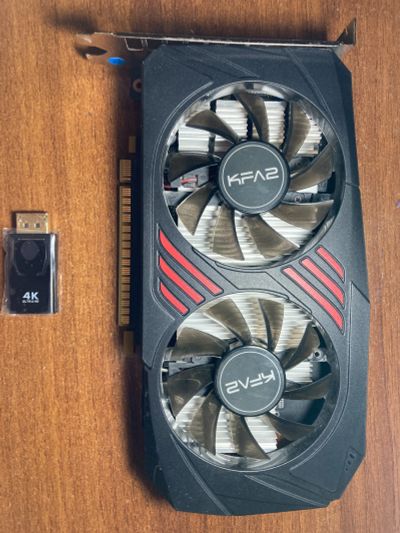 Лот: 25124849. Фото: 1. KFA2 GeForce GTX 1050 Ti (1-Click... Видеокарты