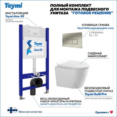 Лот: 25308986. Фото: 1. Комплект унитаза с инсталляцией... Унитазы, биде