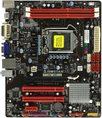 Лот: 16354401. Фото: 1. Biostar H67MH Ver. 6.0 (LGA 1155... Материнские платы