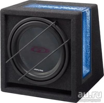 Лот: 13150865. Фото: 1. Alpine SBG-1244BR сабвуфер в корп... Сабвуферы