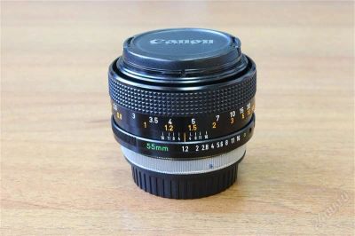 Лот: 2649248. Фото: 1. Canon FD 55 mm 1:1,2 S.S.C. Переделан... Объективы