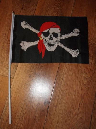 Лот: 4081581. Фото: 1. Флажок пиратский. Флаги, гербы