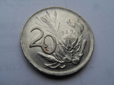 Лот: 10266351. Фото: 1. ЮАР 20 центов 1984. Африка