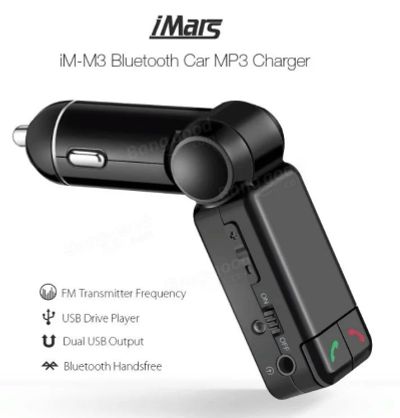 Лот: 10779959. Фото: 1. FM модулятор iMars iM-M3 - Bluetooth... FM-модуляторы, трансмиттеры