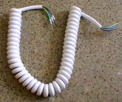 Лот: 19172167. Фото: 1. Спиральный питающий кабель. Провода, кабели