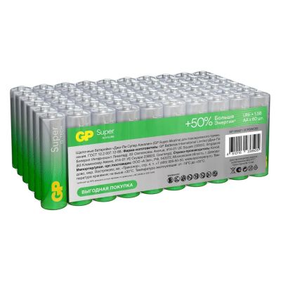 Лот: 24841487. Фото: 1. Батарейки GP Super G-Tech АА... Батарейки, аккумуляторы, элементы питания