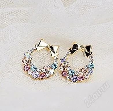 Лот: 2922697. Фото: 1. Серьги "Бантики" 2. Серьги, каффы