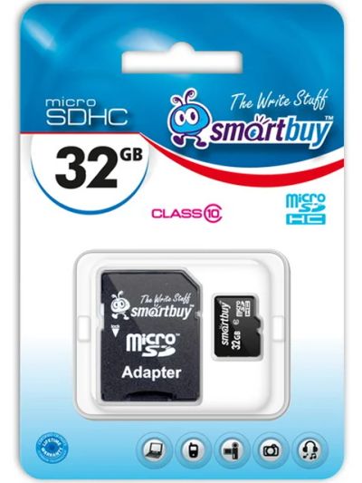 Лот: 3112371. Фото: 1. micro SDHC 32GB Smart Buy Class... Карты памяти