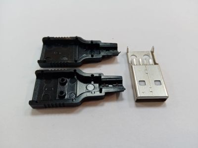Лот: 18959471. Фото: 1. Штекер USB Пластиковый разборный... Разъёмы