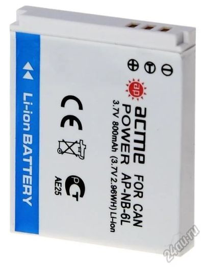 Лот: 5548512. Фото: 1. Аккумулятор AcmePower NB-6L для... Аккумуляторы, зарядные