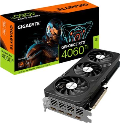 Лот: 25116961. Фото: 1. Видеокарта RTX 4060 Ti Gigabyte... Видеокарты