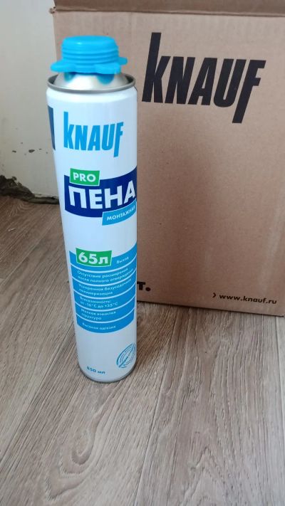 Лот: 20523678. Фото: 1. Пена Knauf 65 pro. Клеи, герметики, пена монтажная, клейкие ленты