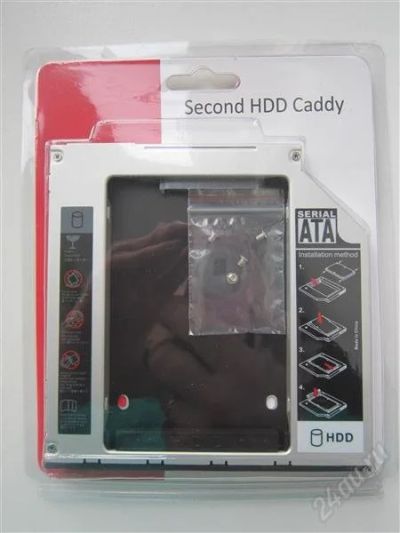 Лот: 2515028. Фото: 1. Second HDD Caddy PATA to SATA... Корзины, шасси