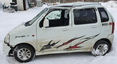 Лот: 16046397. Фото: 1. Suzuki Wagon R аварийный. Автомобили