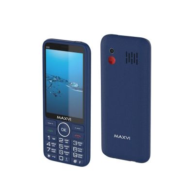 Лот: 25084145. Фото: 1. Сотовый Maxvi B35 Blue 2sim/3... Кнопочные мобильные телефоны