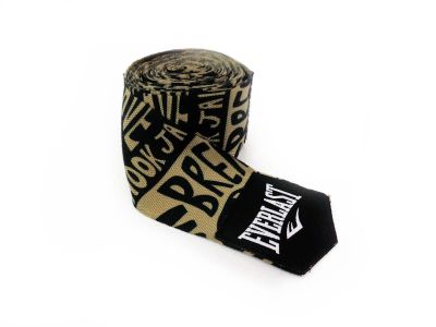 Лот: 25668774. Фото: 1. Бинты 3м Spark черн/золот. Everlast... Одежда для боевых искусств