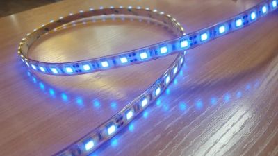 Лот: 13936035. Фото: 1. Светодиодная лента голубая, 5050-60LED... Другое освещение