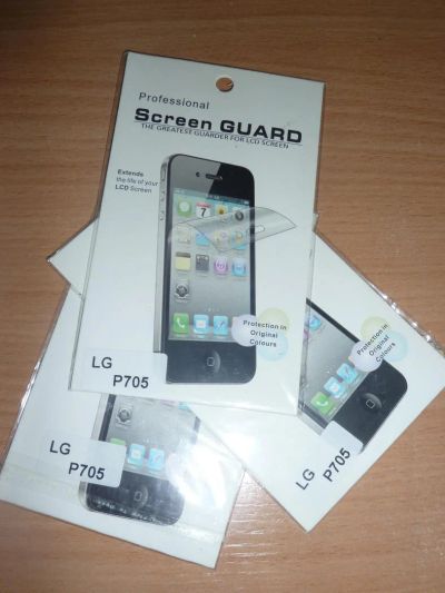 Лот: 7121299. Фото: 1. Плёнка для смартфона LG P705. Защитные стёкла, защитные плёнки