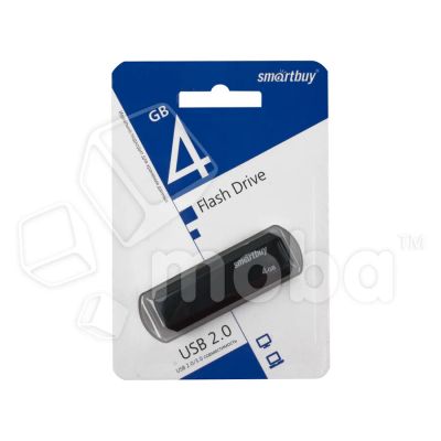 Лот: 18915811. Фото: 1. USB-флеш 4GB Smartbuy Clue Черный. USB-флеш карты