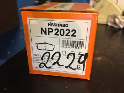 Лот: 19426532. Фото: 1. колодки задние nissan primera... Ходовая, подвеска, рулевое управление