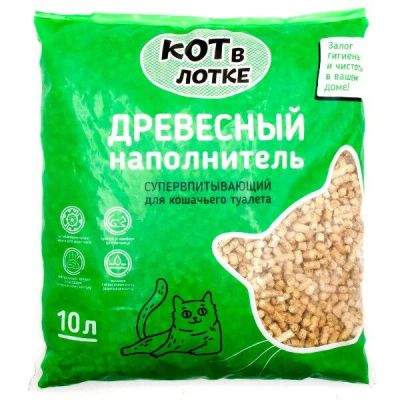 Лот: 19038623. Фото: 1. КОТ в лотке, наполнитель древесный... Миски, лотки, наполнители