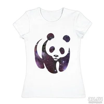 Лот: 13264344. Фото: 1. Женская футболка хлопок "Panda... Футболки, топы и майки