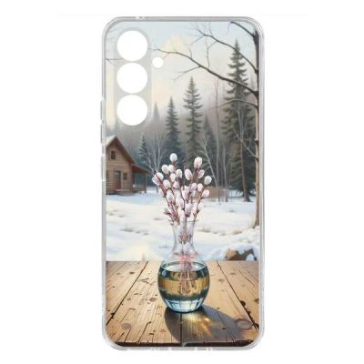 Лот: 25135040. Фото: 1. Чехол Krutoff Clear Case "Верба... Чехлы, бамперы