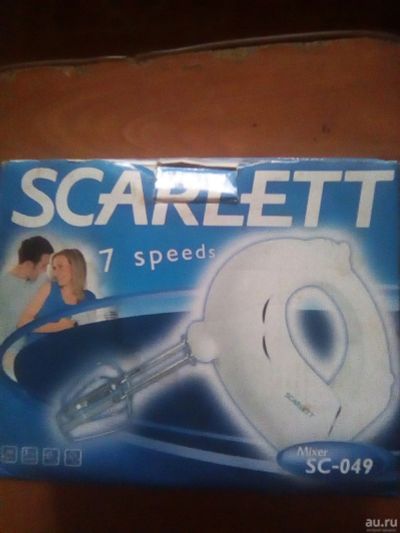 Лот: 12878375. Фото: 1. Миксер Scarlett SC-049 белый Без... Кухонная
