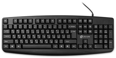 Лот: 24948738. Фото: 1. Клавиатура USB Oklick 105M Black. Клавиатуры и мыши