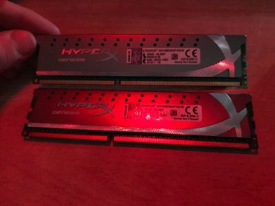Лот: 17162493. Фото: 1. DDR 3 Kingston hyper x genesis... Оперативная память