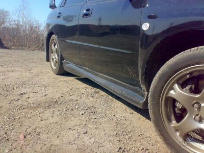 Лот: 5620553. Фото: 1. Пороги Zero Sport на Subaru Impreza... Детали тюнинга