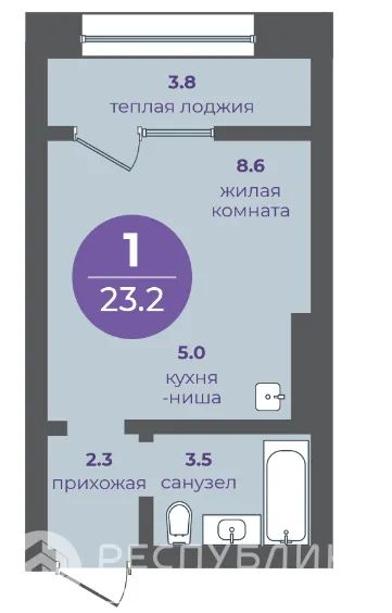 Лот: 21101104. Фото: 1. Продажа Квартира Красноярск, Кутузова... Квартиры, студии