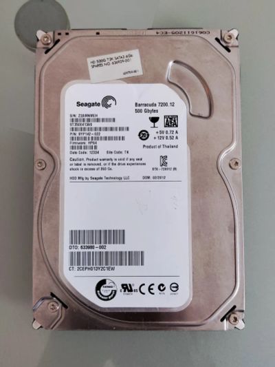Лот: 20923992. Фото: 1. Жесткий диск Seagate 500Gb. Жёсткие диски (HDD)