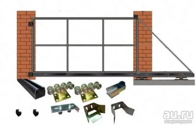 Лот: 19385949. Фото: 1. Комплектующие для откатных ворот... Ворота, заборы, шлагбаумы