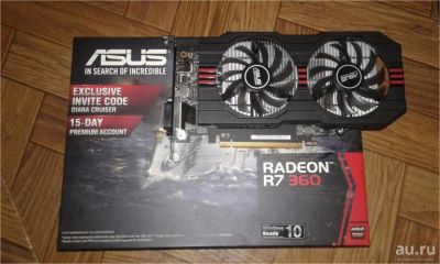 Лот: 8620719. Фото: 1. Видеокарта Asus Radeon R7 360... Видеокарты
