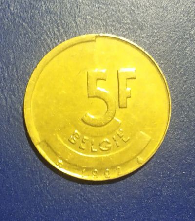 Лот: 25125091. Фото: 1. Бельгия 5 франков 1993 г. Европа