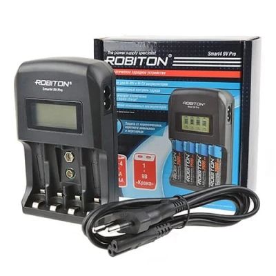 Лот: 16183745. Фото: 1. З/У Mh Robiton Smart4 9V PRO 16972. Зарядные устройства, блоки питания для бытовой техники