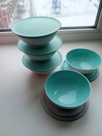 Лот: 21506214. Фото: 1. Чаши Tupperware 275мл. 5 шт. Тарелки, блюда, салатники