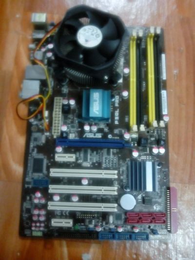 Лот: 9624439. Фото: 1. ASUS p5ql pro + Процессор E7300... Материнские платы