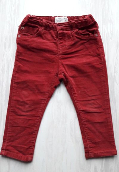 Лот: 12715603. Фото: 1. Штаны Zara бордовые. Брюки, шорты, джинсы