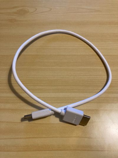 Лот: 17380932. Фото: 1. Кабель hdmi белый (47см). Шнуры, кабели, разъёмы
