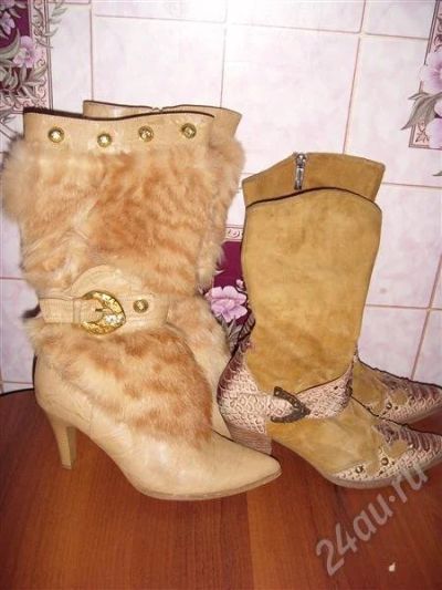 Лот: 652494. Фото: 1. 2 пары сапог одним лотом. Другое (женская обувь)