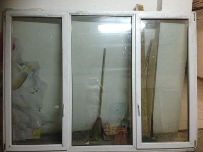 Лот: 4913577. Фото: 1. Окно ПВХ б/у размер 2,6х1,9 м. Окна, балконы