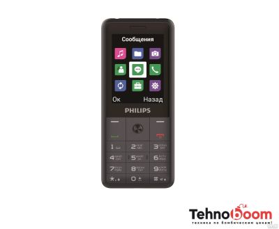 Лот: 18284156. Фото: 1. Сотовый телефон Philips E169 черный. Кнопочные мобильные телефоны