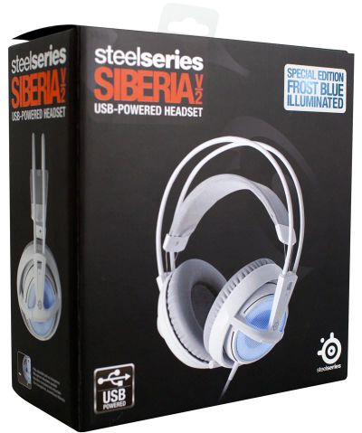 Лот: 6584461. Фото: 1. Steelseries siberia v2 frost blue. Другое (аксессуары)