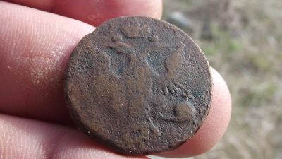 Лот: 11507992. Фото: 1. Денга 1743 года. 111. Россия до 1917 года