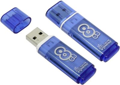 Лот: 9727907. Фото: 1. USB флешка 8 Gb Smart Buy Glossy... USB-флеш карты